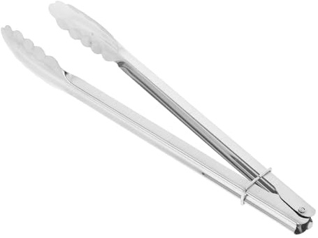 SEWACC Pince Acier Inoxydable Épais 30 CM Pince Cuisine Antidérapante Résistante à la Chaleur Polyvalente pour Barbecue et Cuisson en Extérieur