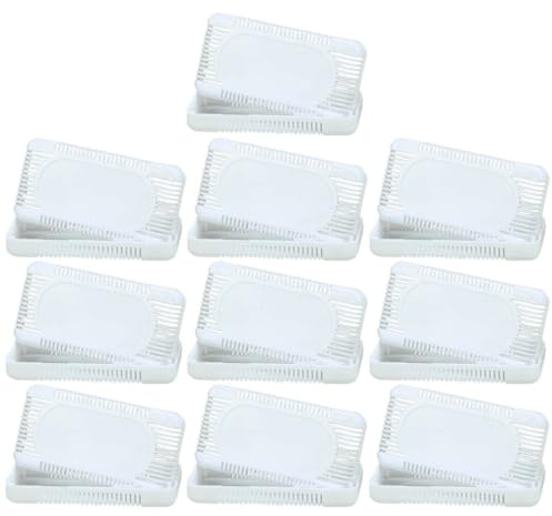 BELLIFFY Caja Desodorizante para Nevera Carbón Activado y Material Pp, Absorbe Olores y Mantiene Aire Fresco en Cajones de Ropa y Sótanos, Paquete de 10 Unidades