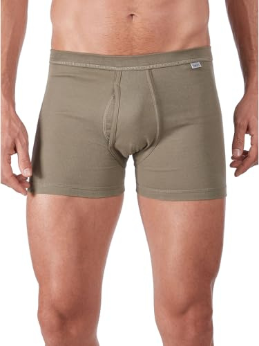 HUBER Men's Trunk with Front Fly Cotton Fine Rib 112251 Military 3XL