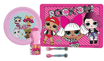 Set Pappa Piatto + Borraccia + Tovaglietta + Posate