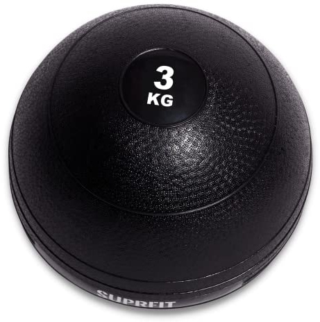 SUPRFIT Slamball – speciellt gummerad medicinboll utan att studsa ner golvet, slam ball med halkfri och halkfri PVC-yta för crossträning, power ball, fitnessboll – vikt: 3 kg