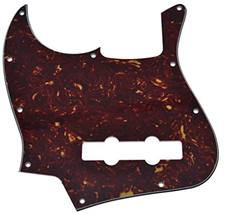 KAISH Lefty Schlagbrett für Jazz J Bass, 4 Saiten, für Linkshänder, Vintage-Schildkröte