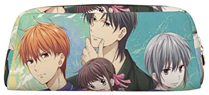 Anime Fruits Basket Zipper Pencil case Large-Capacity Stationery Bag Suitable for School Office Boys and Girls