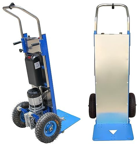 ZAANU Carretillas EléCtricas De Mano para Subir Escaleras, 441Lb Carro De Servicio Pesado Dolly, Carretillas De Mano para Subir Escaleras con 30Ah Li BateríA para AlmacéN LogíStica Familiar