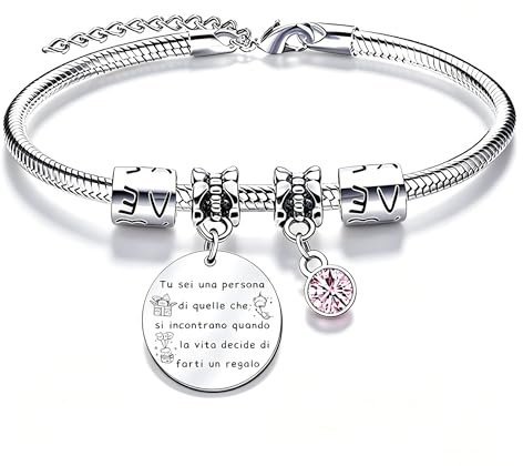 QTQTLP Regalo Amicizia Bracciale,Donna Bracciale Ispiratore Donna Ragazza per La Migliore Amica Regalo di Laurea (10)