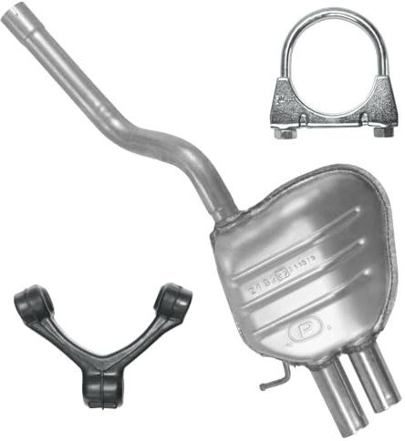 Polmo Schalldämpferset Auspuff Endtopf für Golf 5 V 2007-11/2008 1.4 TSI 1.9 TDI Kombi