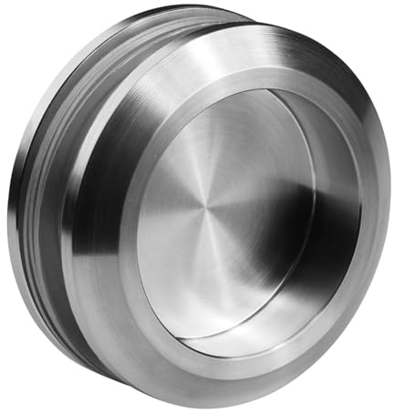 SOTECH 1 coppia Maniglie per porte scorrevoli EMINA chiuse Ø 58 mm | in acciaio inox spazzolato per in vetro