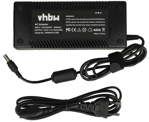 vhbw 1x alimentatore compatibile con Sony Vaio PCG-GRV680P, PCG-GRV680, PCG-GRV670P, PCG-GRV670, PCG-GRV88G notebook, 120 W