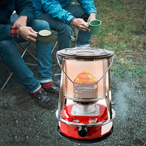 Fotogenvärmarespis för camping, bärbar petroleumspis, fotogenspisbrännare för inomhusuppvärmning utan el (4,6l)