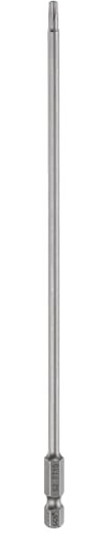sourcing map TT15 Security Torx Head Cacciavite Bit 8 (200mm) Lungo 1/4 Hex Shank Magnetico Tamper Proof 6 Point Star Screw Driver Drill Bits S2 Steel Hole Tip Industrial Power Tools
