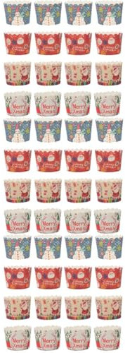 PRETYZOOM 3 Juegos Tazas De Muffins De Navidad Molde De Torta Molde Para Mini Muffins Envoltorios Para Pasteles Rellenar Pasteles Suministro Para Hornear Molde Para Muffins Papel 200 Uds * 3