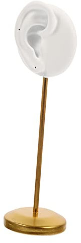 VALICLUD Espositore Per Orecchini Da Tavolo e Porta Orecchini in Lega e Resina Bianca, Organizer Portagioielli Leggero e Portatile Per Esposizione e Organizzazione Su Banconi e Scrivanie