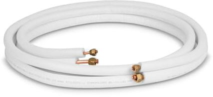 Tubi climatizzatore 1/4 e 3/8 cartellati – tubi in rame 1 m con dadi – taglio su misura per climatizzatori 9000/12000 BTU