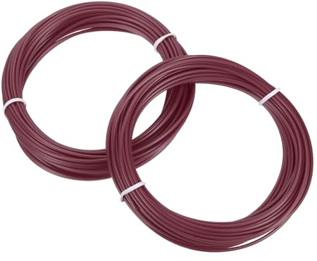 sourcing map 3D-Stift-Filament, 1,75 mm Durchmesser, 10 m Länge, PLA-3D-Druckstift-Filament-Nachfüllpackungen für 1,75 mm 3D-Druckstift, Braun, 2 Stück
