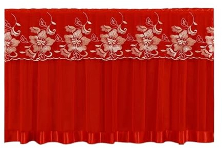 YAOHY Cubierta Antipolvo para TV Interior Cubierta De Película Protectora De Pantalla De Poliéster Cubierta De TV De Pantalla LCD Funda para Televisor Duradera(40inch,Red-D)