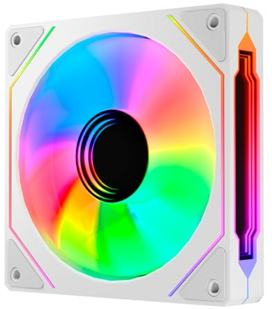 Abysm Gaming Ventilador PC ARCLIGHT 3.0 ARGB, 120 mm, Control PWM, White