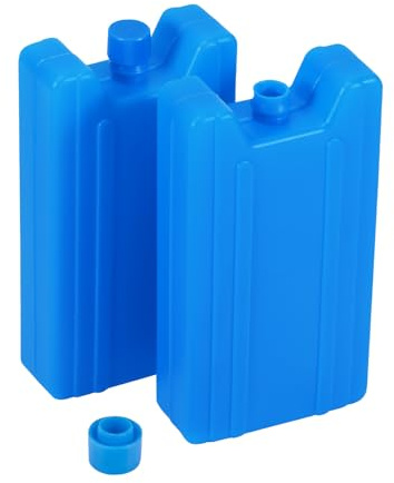 2-Pack Reusable Ice Blocks, Slim Freezer Blocks for Cool Bags, Thickened HDPE, Long-Lasting Cooling, Leakproof & Crack-Resistant Ice Packs for Lunch Box, Cool Boxes, Camping & Cold Therapy