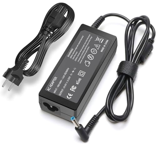 65W Chargeur Ordinateur pour HP Elitebook 840 850 Pavilion X360 11 13 14 15 17 Probook 430 440 450 Envy 13 15 Stream 11 13 14 HP 250 255 G5 G6 G7 741727-001 710412-001 Adaptateur Alimentation PC HP