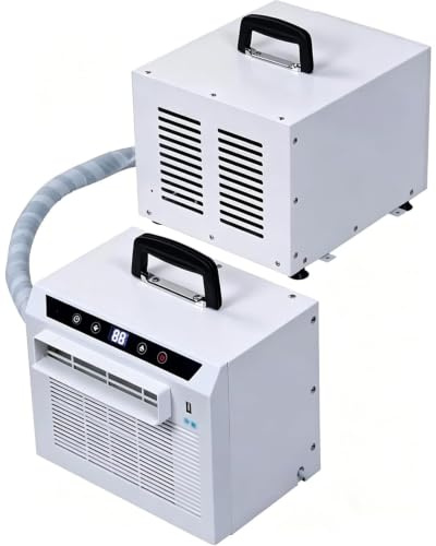 Climatiseur Portatif Divisé, Refroidissement Intelligent De 3000 BTU Avec WiFi Et Télécommande, Refroidisseur D'air Léger Sans Tuyau Tuyau De Raccordement De 1,5 Mètre