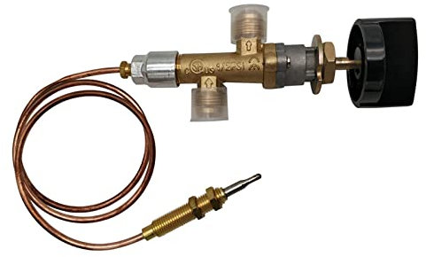 MENSI LPG Kamin Gas Control Cock Ventil mit Thermoelement und Drehknopf