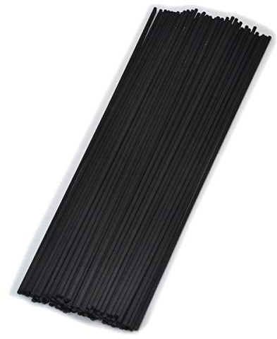 100 Unidades de Varillas difusoras de Fibra,Varillas difusoras de caña,Varillas de Aceite perfumado para fragancias del hogar(30cm*3mm, Negro)