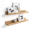 Mobili Fiver, Coppia Mensole portafoto-quadri First, 80 cm, Rovere Rustico, 80 cmx13 cmx8 cm, Nobilitato, Mensole da muro per Camera, Ingresso, Soggiorno, Ufficio, Made in Italy