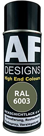 4 IN 1 Ral 6003 Verde Oliva Dickschichtlack Laca Spray Lata de Aerosol