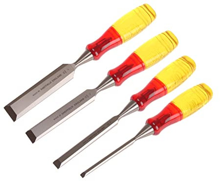 M373 Bevel Edge Chisel Splitproof Handle Set, 4 Piece