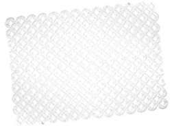 Vsorce4u 1 x 32cm x 25cm Plastic Clear Circle Design Anti Slip Draining Mat Sink Draining Mat Sink Protector Mat Liner Dish Drying Tray Mat