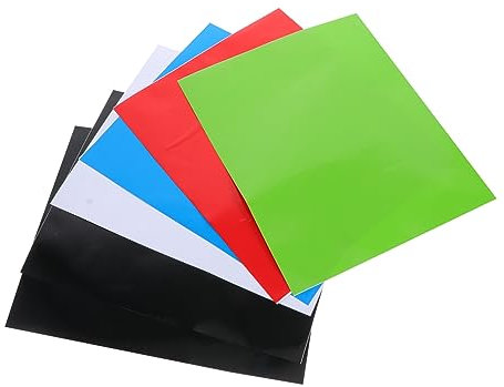 EXCEART 6blätter Selbstklebende Vinyl Folien Für Projekte Beschriftungen Dekorationen Einfach Zuschneidbar Hohe Haftkraft Langlebig