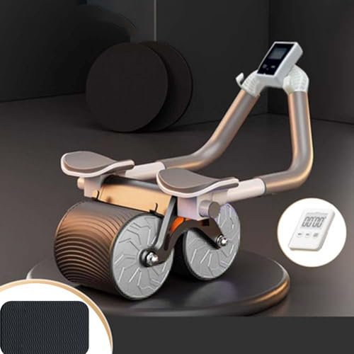 Automatisches Rebound Abdominal Wheel, Bauchtrainer Roller, Bauchmuskel Roller Rad Kit, Ab Wheel für Bauchmuskeltraining, Bauchroller für Anfänger