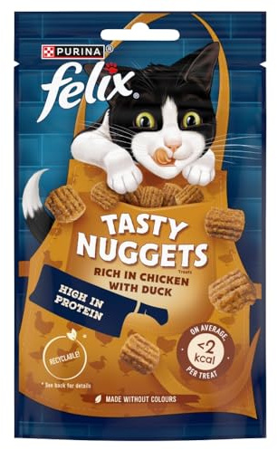 FELIX Tasty Nuggets Adult Cat Treats with chicken and Duck 50g