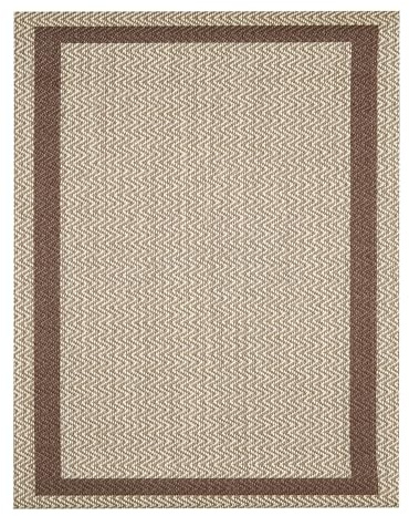 DECASATEXTIL - Alfombra Vinilica - Alfombra Salon Cocina - Antideslizante Resistente, Impermeable, Lavable - Compatible con Robot Aspirador - Variedad de Tamaños y Diseños(70cm x 140cm Trenza- TOFEE)