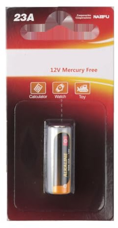 Alkaline-Batterie, 23 A, 12 V, einzeln verpackt, ideal für Geräte, die eine zuverlässige und langlebige Energiequelle benötigen. Perfekt für Fernbedienungen, Spielzeug und mehr.