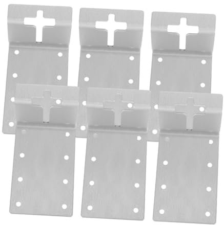 Milisten 6pezzi Supporto Per Pali t Per Installazione Verticale Di Recinzioni Supporti Per Decorazioni Da Giardino e Cassette Postali Compatibile Con Pali t Standard