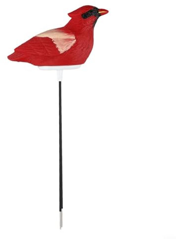 Misuratore di umidità del suolo, sensore di allarme per irrigazione a forma di uccello, sensore igrometro per piante in vaso, misura accuratamente (rosso)