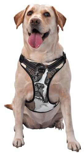 Chien Boxer,Harnais pour Animaux de Compagnie, Harnais réfléchissant réglable pour Chien,L