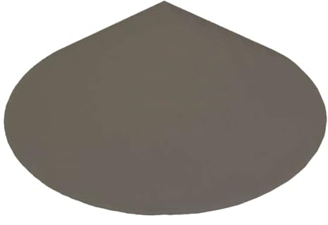 HARK Funkenschutzplatte Metall Tropfenform Titan - 1230 x 1230 mm