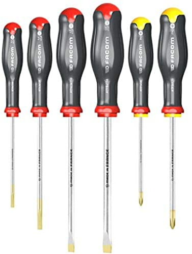 Facom Screwdriver Set, Multicoloured, 6 Pieces