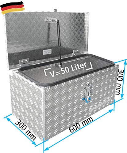 ADE Premium Deichselbox 600x300x300mm, Dachbox, Pickupbox, D6A28R060-060-30-30+G, Edelstahlhaus GmbH, Made in Germany
