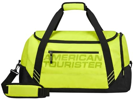 American Tourister Urban Groove - Bolsa de viaje, 59 cm, 47 L, negro/verde (negro/verde lima)