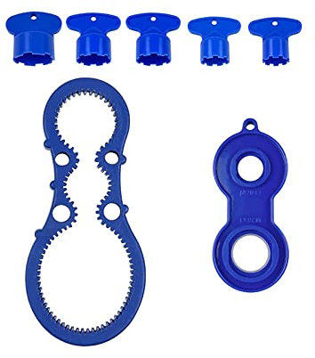FEISIDUNWSF 7 Pcs Faucet Aerator Removal Tools Serviceable Sink Faucet Wrench Tool Odorless Faucet Aerator Keys for Kitchen Sink