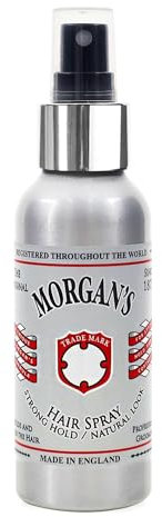 Morgan's Pomade Laque Forte Non Aérosol, Offre un Aspect Naturel et Décontracté, Se Brosse Facilement, Convient aux Cheveux Fins ou Clairsemés 100ml