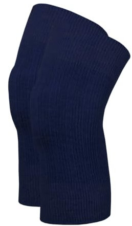 banora leichte Gelenkwärmer mit 50% Schurwolle, 30% Polyamid und 20% Kaschmir für Damen und Herren (L, marine)
