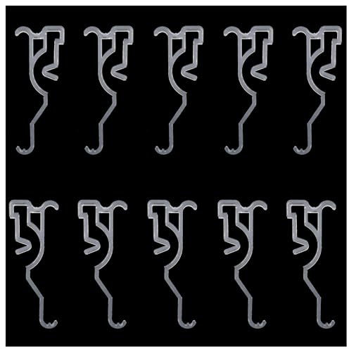 DGZZI 10PCS Blinds Hidden Clip Fixer 2.5 Inch Transparent Plastic Blinds Vertical Curtain Curtain Positioning Clip for Home and Shop and Office Horizontal Blinds Clip