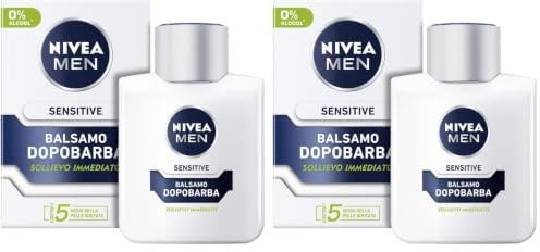 NIVEA MEN Sensitive Aftershave-Balsam Extra sanft in Packung mit 100 ml, Aftershave für Herren mit Kamille und Vitamin E-Extrakt, Bartbalsam für empfindliche Haut