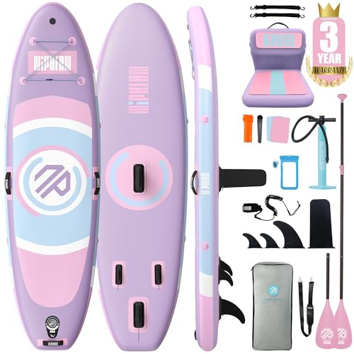 Niphean Stand up Paddling Board，305cm SUP mit Anfängergeeignet Balancierflügel und Strapazierfähigem Zubehör, Inflatable Paddle Boards for Adults, Multifunktionales Yoga Paddleboard