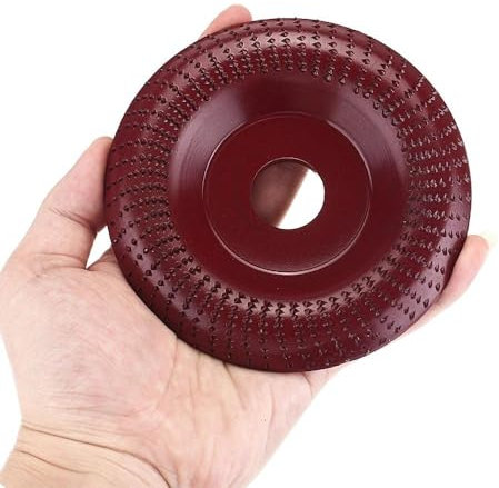 NIHUJALE Meule à Disque 10022 mm en carbure de tungstène meule d'angle en Bois Disque de Sculpture de ponçage Outil Rotatif Disque abrasif for meuleuse d'angle-Polissage Rouge vin(Schwarz)