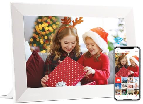 Digital Photo Frame, KEDEEK WiFi 10.1 Inch Digital Picture Frame Built in 32GB Memory Auto-Rotation, 1280x800 Touch Screen, Share Moments Instantly via Frameo App & Whit
