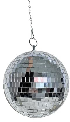CSSHNL Diskokugel Spiegel Disco Ball Dekor Hängen Disco Home Decor Rotierende Glas Ball Party Dekoration Bar Reflexion Disco Ball Party Dekor(20cm)